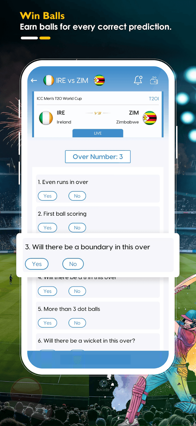 Goliath101 app — call the over with yes/no questions